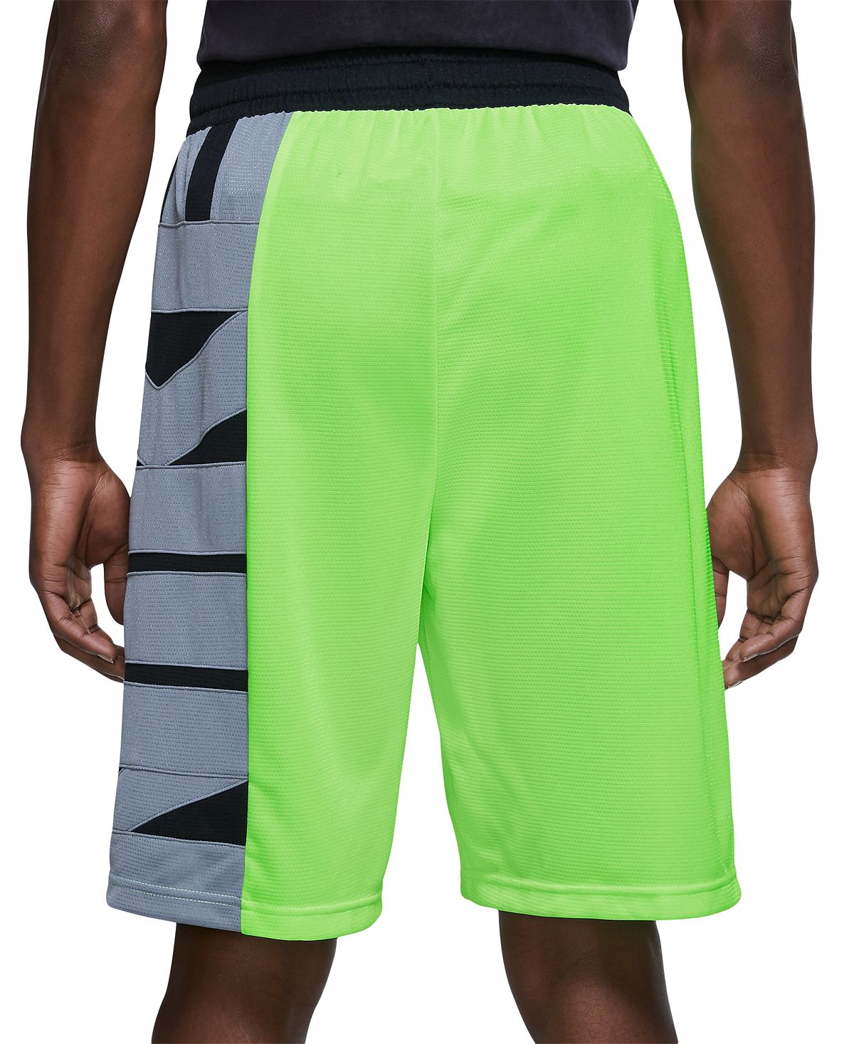 Nike Dri-fit Logo Basketball Shorts Lime/Grey/Black