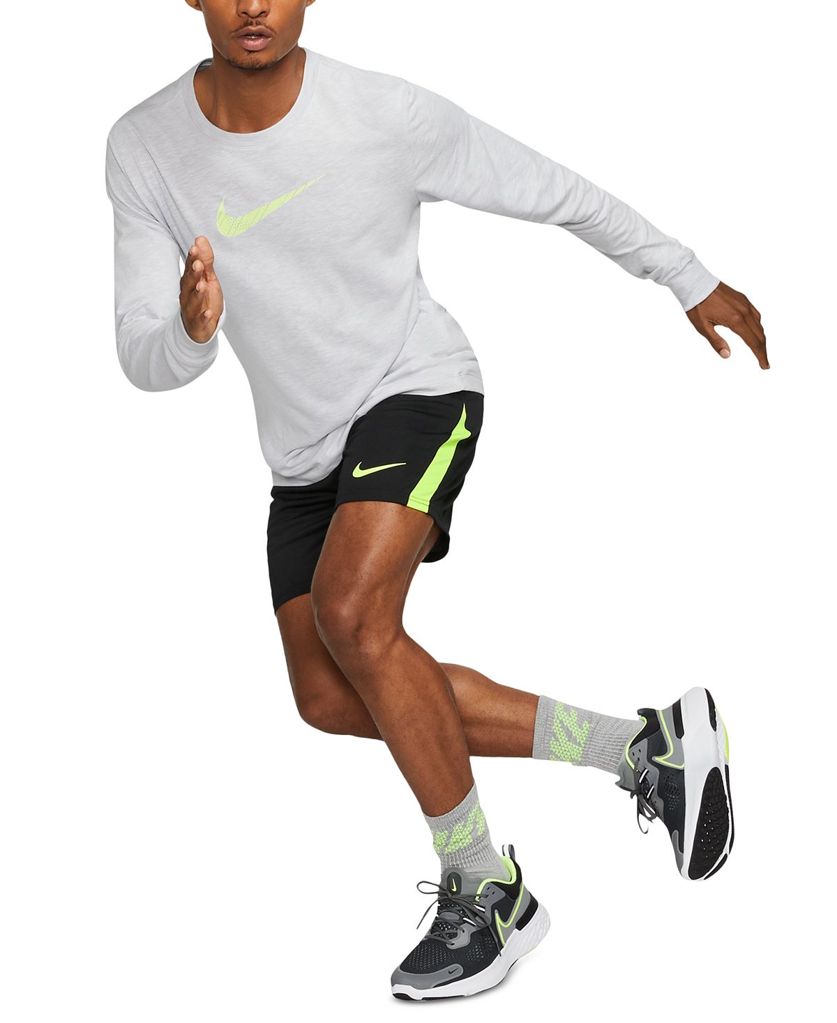 Nike Dri-fit Long-sleeve T-shirt White