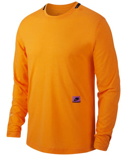 Nike Dri-fit Long-sleeve Training Top Orange/Black thumbnail 1