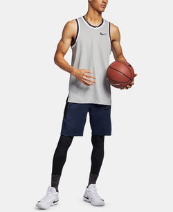 Nike Dri-fit Mesh Basketball Jersey Silver thumbnail 2