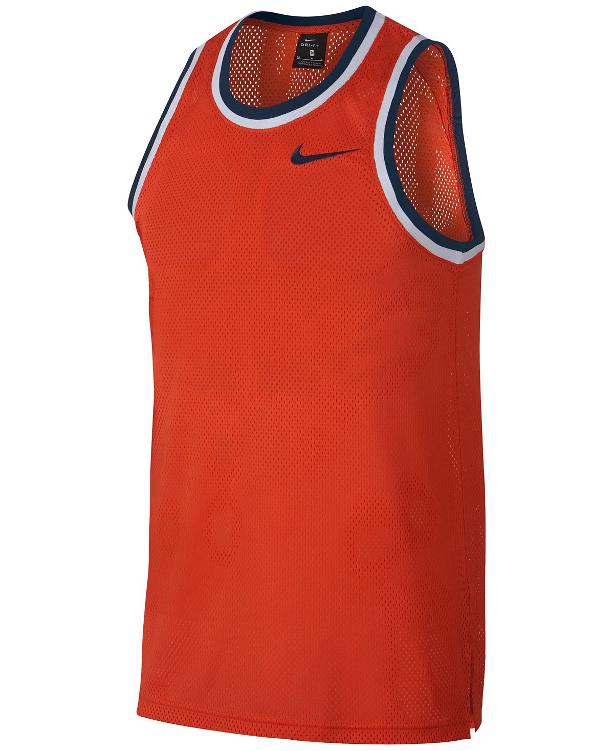 Nike Dri-fit Mesh Basketball Jersey Team Orange