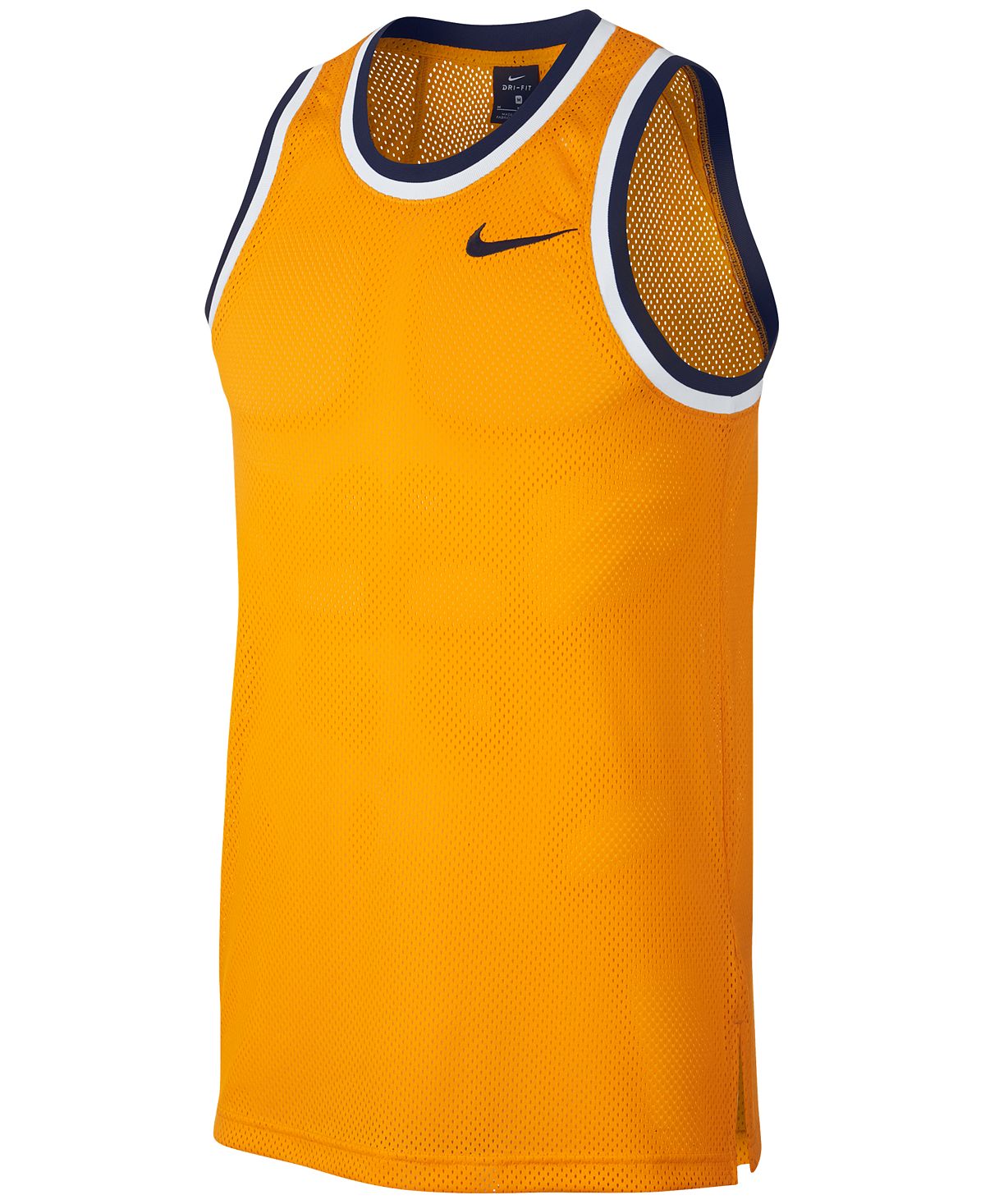 Nike Dri-fit Mesh Basketball Jersey Uni Gold