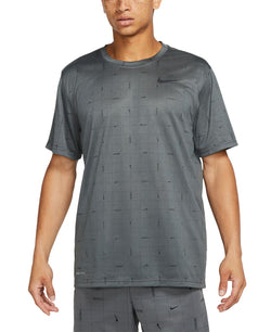 Nike Dri-fit Printed Training Shirt Iron Grey/Black thumbnail 1