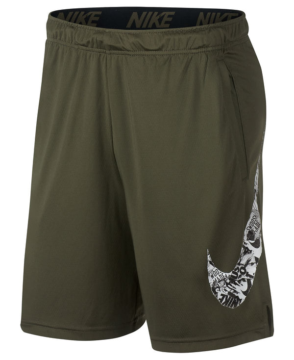 Nike Dry Printed-logo 9" Shorts Olive