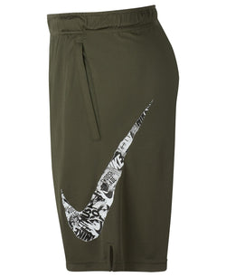 Nike Dry Printed-logo 9" Shorts Olive thumbnail 2