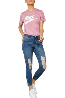 Nike Elemental Pink Modal Essential Logo T-Shirt thumbnail 3