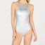 Nike Flash Cross-back One-piece Swimsuit Irridescent Silver