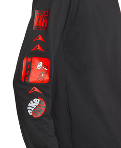 Nike Graphic-print Long-sleeve T-shirt Black thumbnail 3