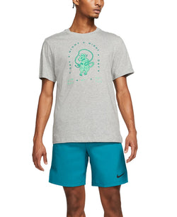 Nike Gym Rat Graphic T-shirt Dark Grey Heather thumbnail 3