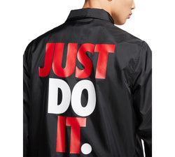 Nike Just Do It Coaches Jacket Black/White thumbnail 3