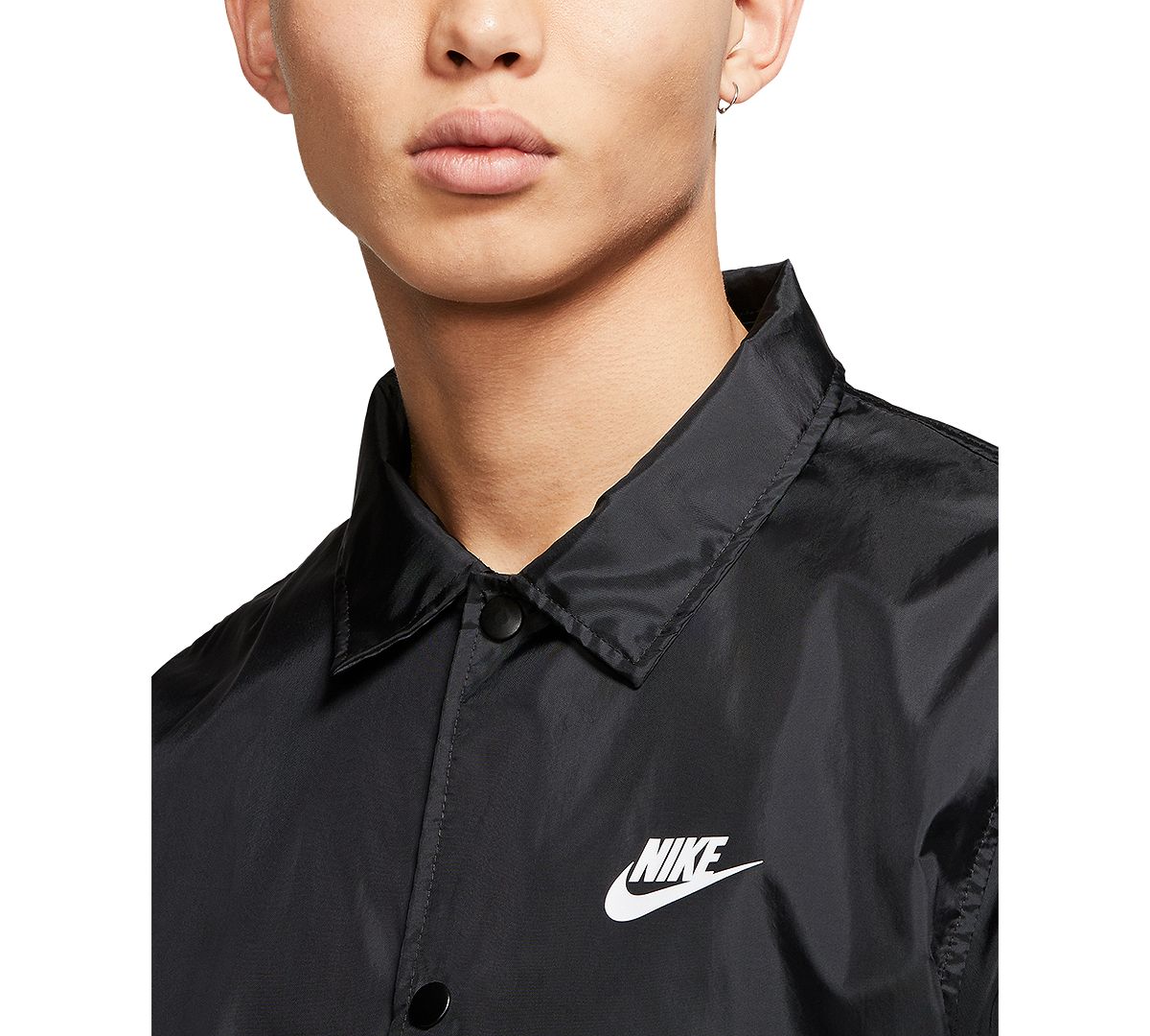 Nike Just Do It Coaches Jacket Black/White