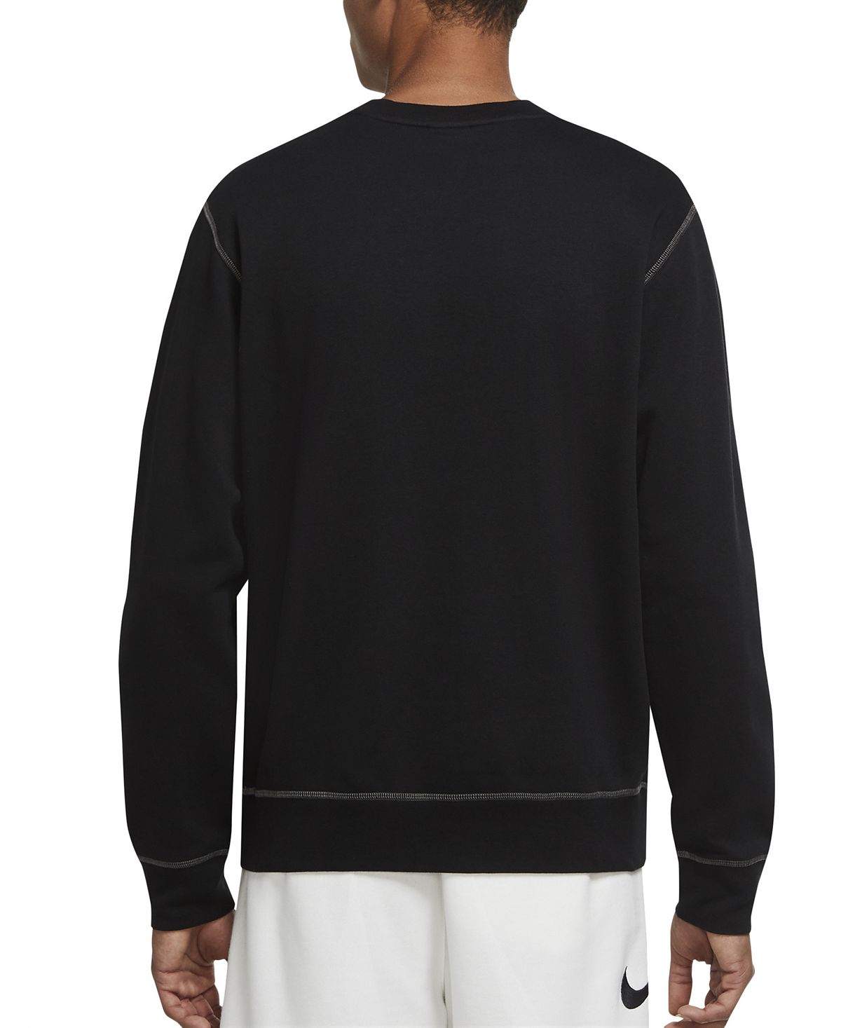 Nike Just Do It Crewneck Fleece Sweatshirt Black
