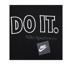 Nike Just Do It Crewneck Fleece Sweatshirt Black thumbnail 3