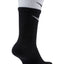 Nike Layered-look Colorblocked Cushioned Crew Socks Black/White