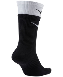 Nike Layered-look Colorblocked Cushioned Crew Socks Black/White thumbnail 2