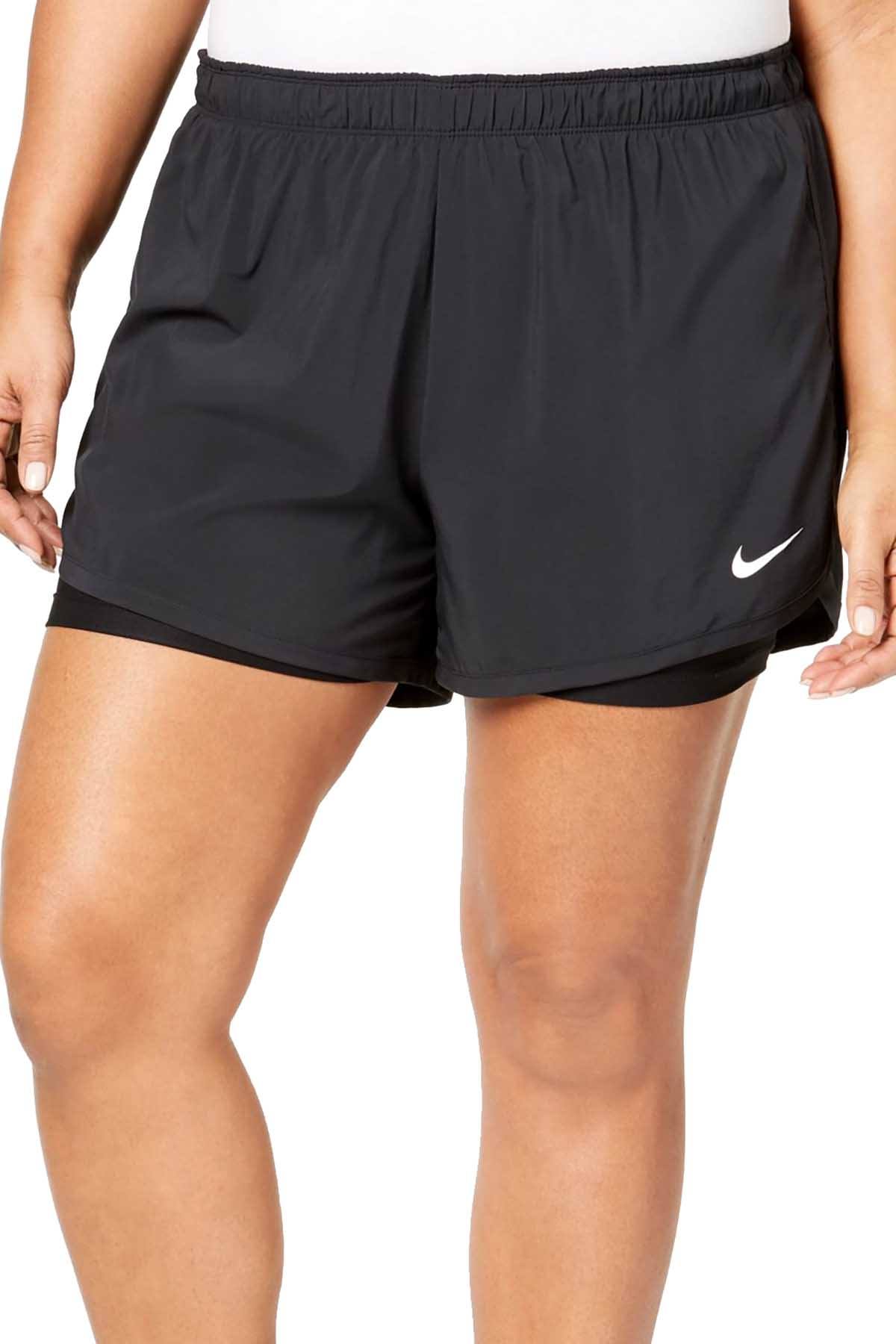 Nike PLUS Black/White Flex 2-in-1 Short