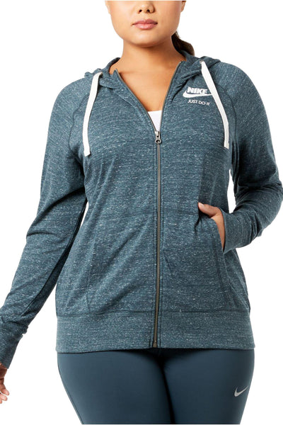 Nike PLUS Jungle-Green Organic/Recycled Vintage Gym Hoodie