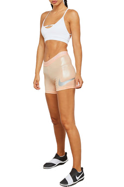 Nike Peach Metallic Pro 3'' Base-Layer Short thumbnail 3