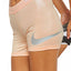 Nike Peach Metallic Pro 3'' Base-Layer Short