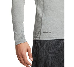 Nike Pro Dri-fit Training Top Smoke Grey/Black thumbnail 4
