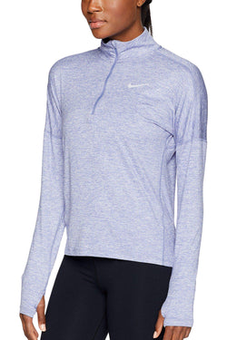 Nike Purple-Slate Heather Dry Element 1/2-Zip Running Top thumbnail 3
