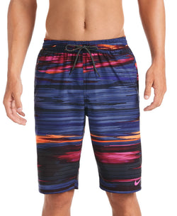 Nike Sky Stripe Vital 11" Volley Swim Trunks Regency Purple thumbnail 1