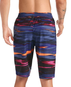 Nike Sky Stripe Vital 11" Volley Swim Trunks Regency Purple thumbnail 2