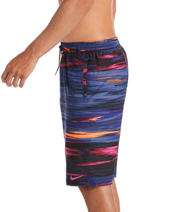 Nike Sky Stripe Vital 11" Volley Swim Trunks Regency Purple thumbnail 4