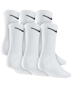 Nike Socks Dri Fit Crew 6 Pairs White thumbnail 3