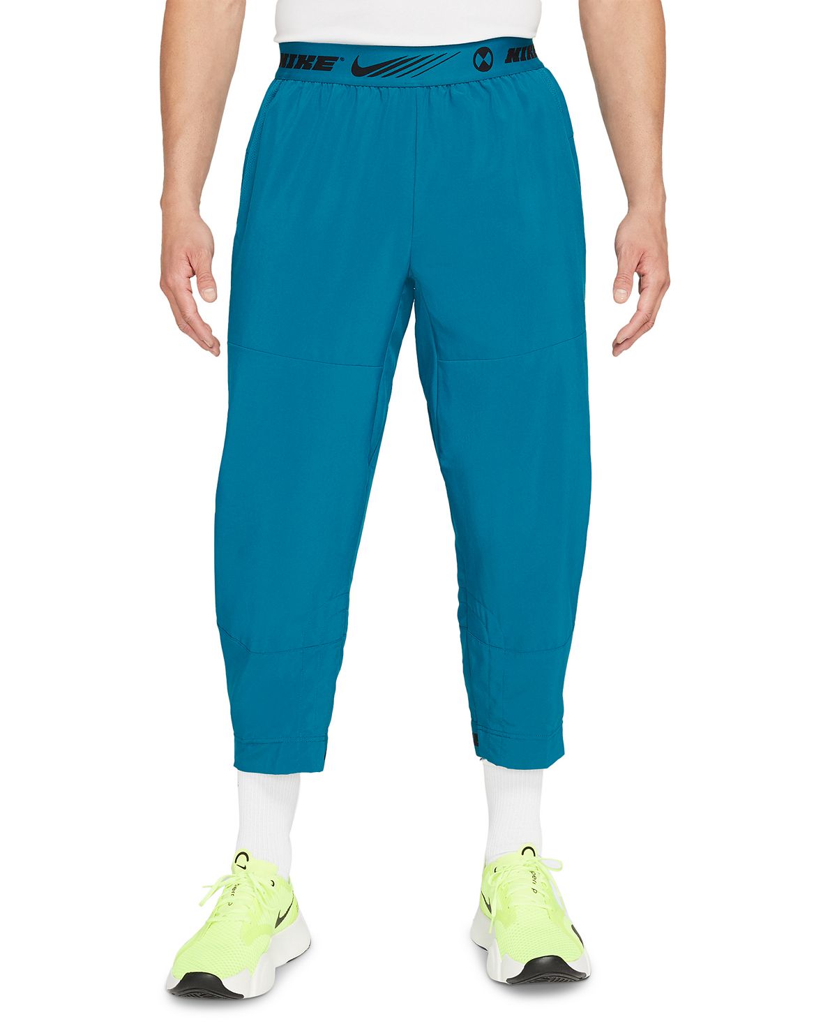 Nike Sport Clash Cropped Training Pants Green Abyss/Mean Green