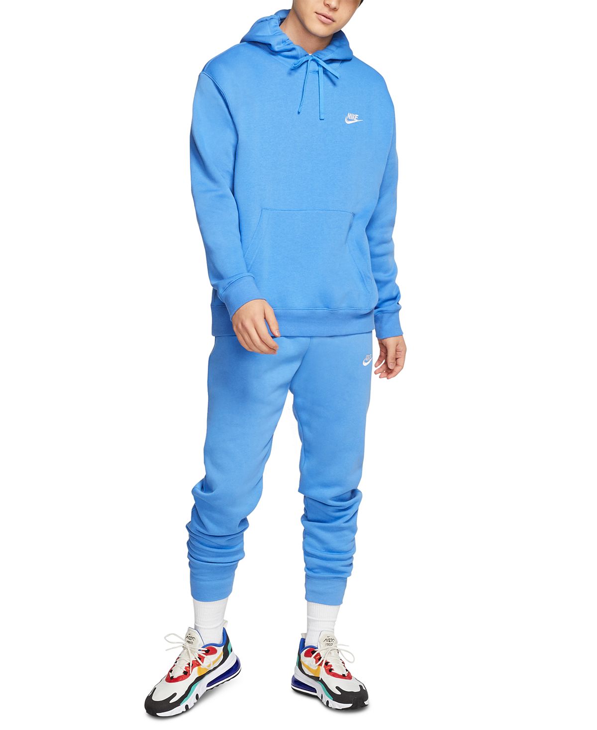 Nike Sportswear Club Fleece Pullover Hoodie Pacific Blue