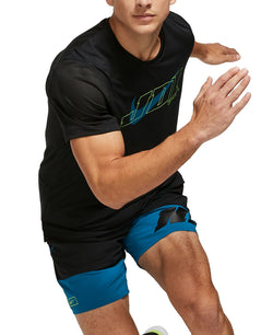 Nike Swoosh Training T-shirt Black/Green Abyss thumbnail 3