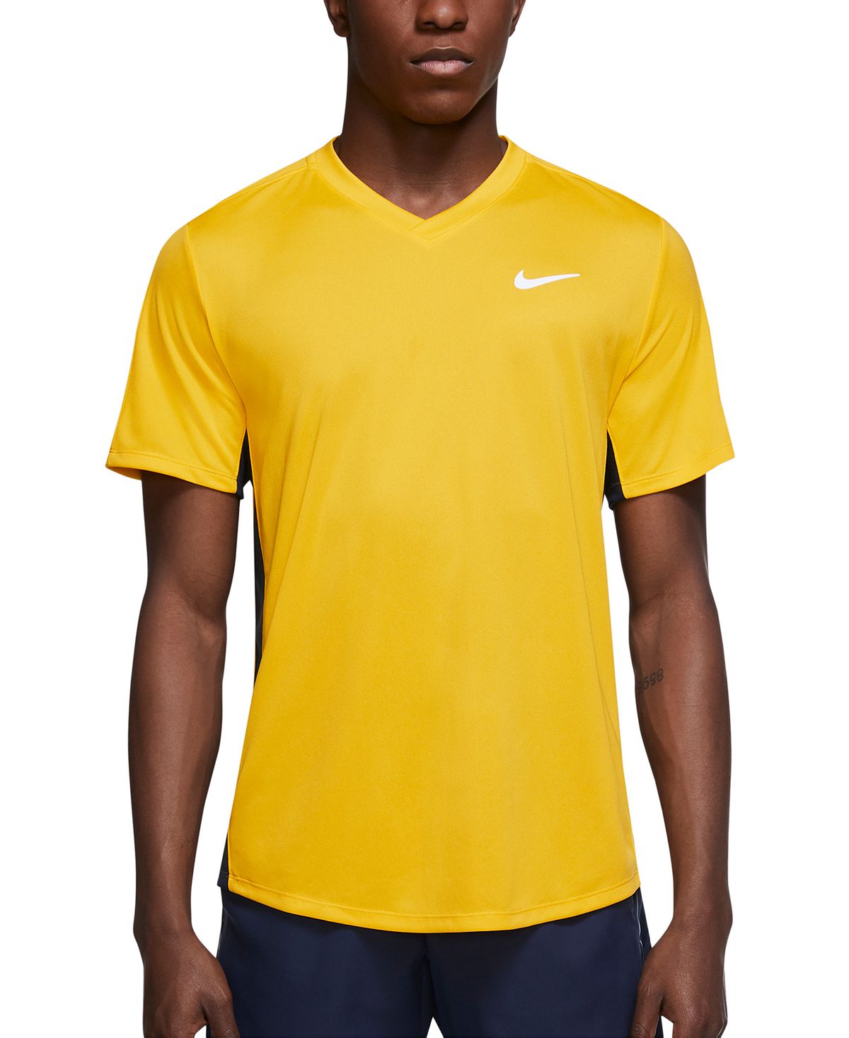 Nike court Dri-fit Victory Tennis Shirt U Gold