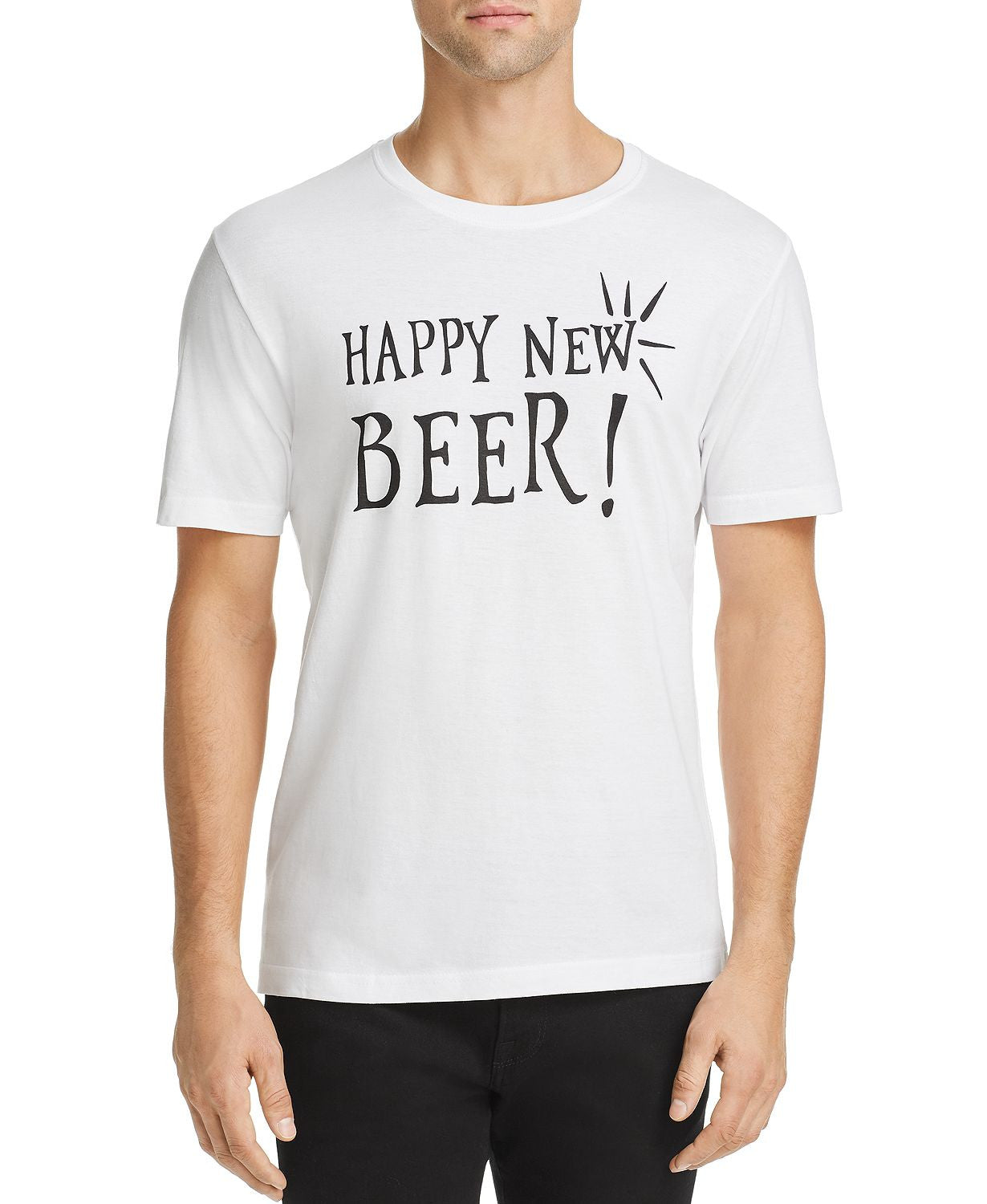 Noize Happy New Beer Graphic Tee White