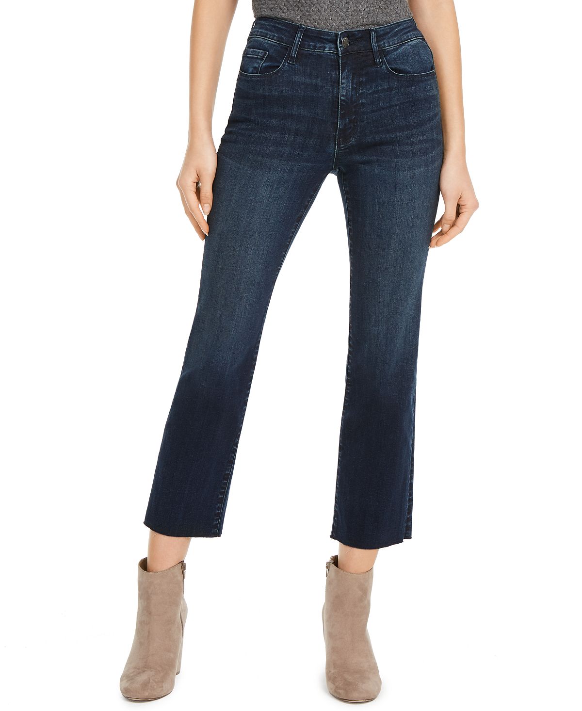 Numero Cropped Mid-rise Jeans Raw Blue Wash