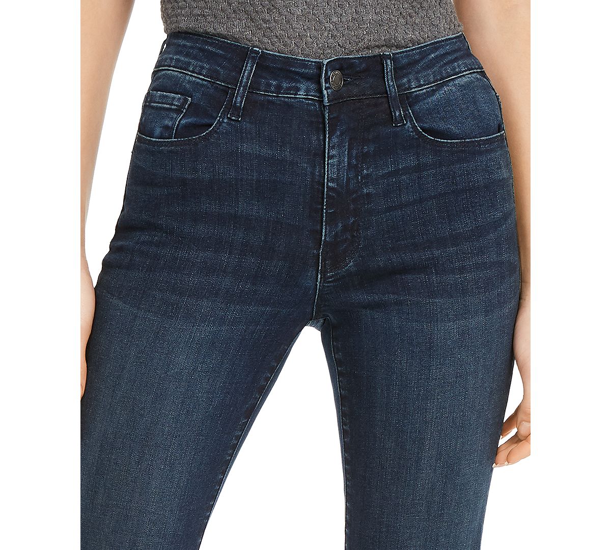 Numero Cropped Mid-rise Jeans Raw Blue Wash