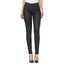 Numero Mid-rise Coated Check-print Skinny Jeans Black