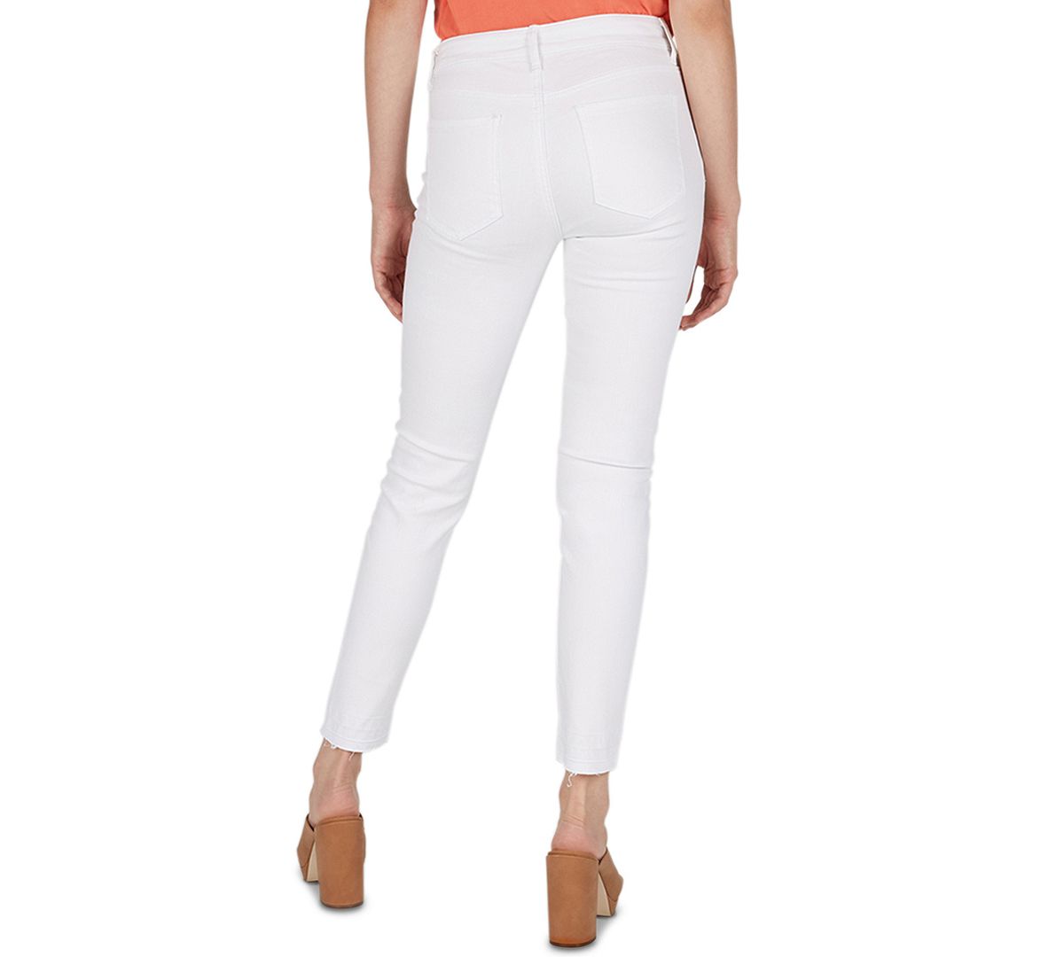 Numero Mid-rise Distressed Skinny Jeans White