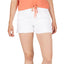 Numero Mid-rise Frayed-hem Denim Shorts White