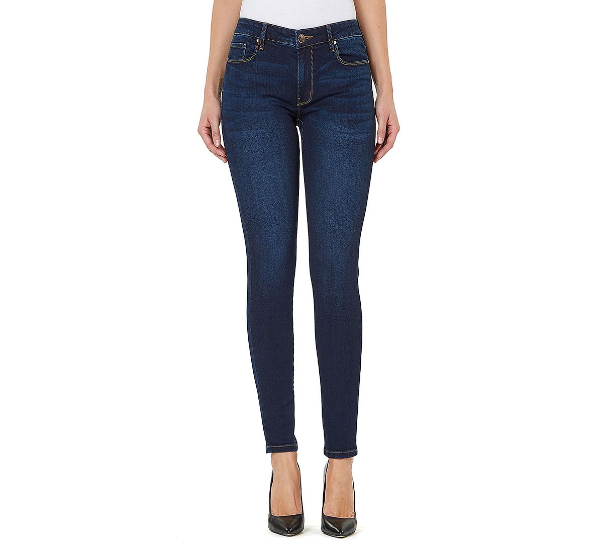 Numero Mid-rise Skinny Ankle Jeans Dark Wash