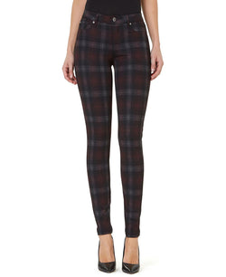 Numero Plaid Mid-rise Skinny Jeans Mby thumbnail 1