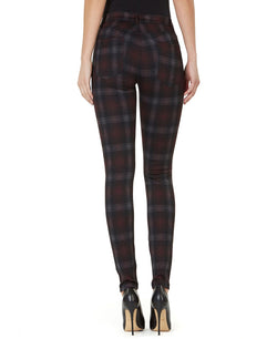 Numero Plaid Mid-rise Skinny Jeans Mby thumbnail 2