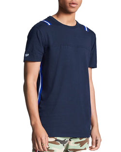 Nxp Hypnotize Stripe-trimmed Tee Navy thumbnail 2