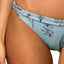 O'Neill Aqua Floral Piper Cutout Cheeky Hipster Bikini Bottom
