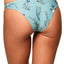 O'Neill Aqua Floral Piper Cutout Cheeky Hipster Bikini Bottom