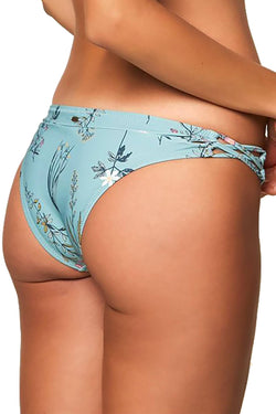 O'Neill Aqua Floral Piper Cutout Cheeky Hipster Bikini Bottom thumbnail 3