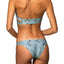 O'Neill Aqua Floral Piper Wrap Bikini Top