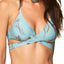 O'Neill Aqua Floral Piper Wrap Bikini Top