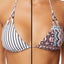 O'Neill Aqua Haze Greer Printed Reversible Triangle Bikini Top