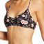 O'Neill Black Floral Colleen Bralette Bikini Top